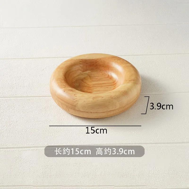 Einfacher Kreativer Massivholz Dim Sum Teller Dessertschale Brotteller Restaurant Molekulare Küche Präsentierteller Spezialgeschirr