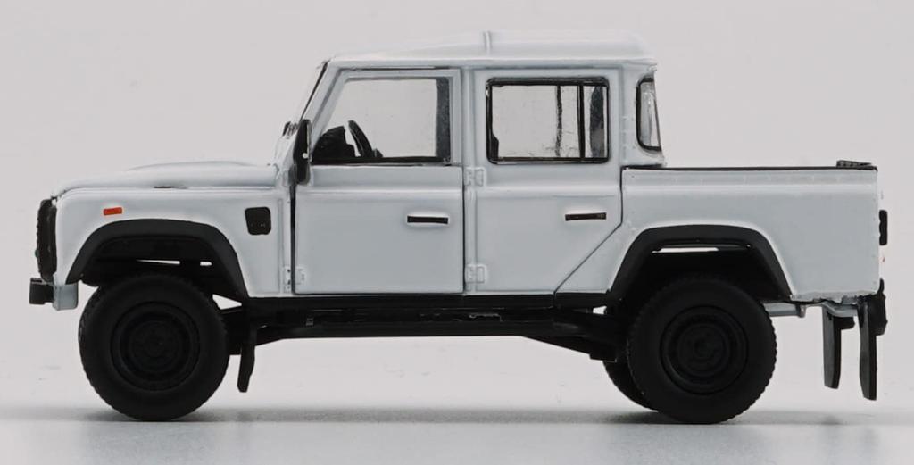 Scherer Designs BM Creations Land Rover Defender 110 Pickup 16 White LHD Scale Model 64B0199 1/64