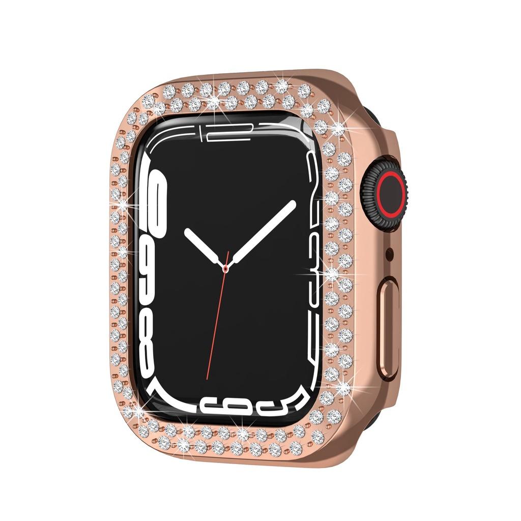 Case Cover Diamond Shell For Apple Iwatch Series 7 Gen 4145mm Protective Bumper