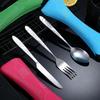 Zipper Tableware Bag with Storage Bag Cutlery Bag Portable Tableware Set  Home/Camping