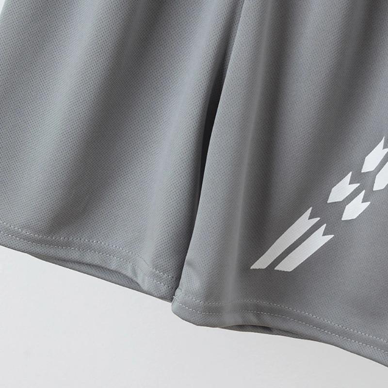 Boys Summer Solid Color Quick Drying Breathable Set Big Kids Loose Sports Running Hiking Outdoor Short Sleeved Shorts