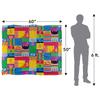 Sesame Street Silky Squares Supersoft Blanket
