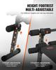 Sit Up Bench, Folding Curved Decline Ab Bench, with 5 Adjustable Height Settings, Heavy-Duty Steel, Non-Slip Design, 226 Kg Capacity for Home Gym