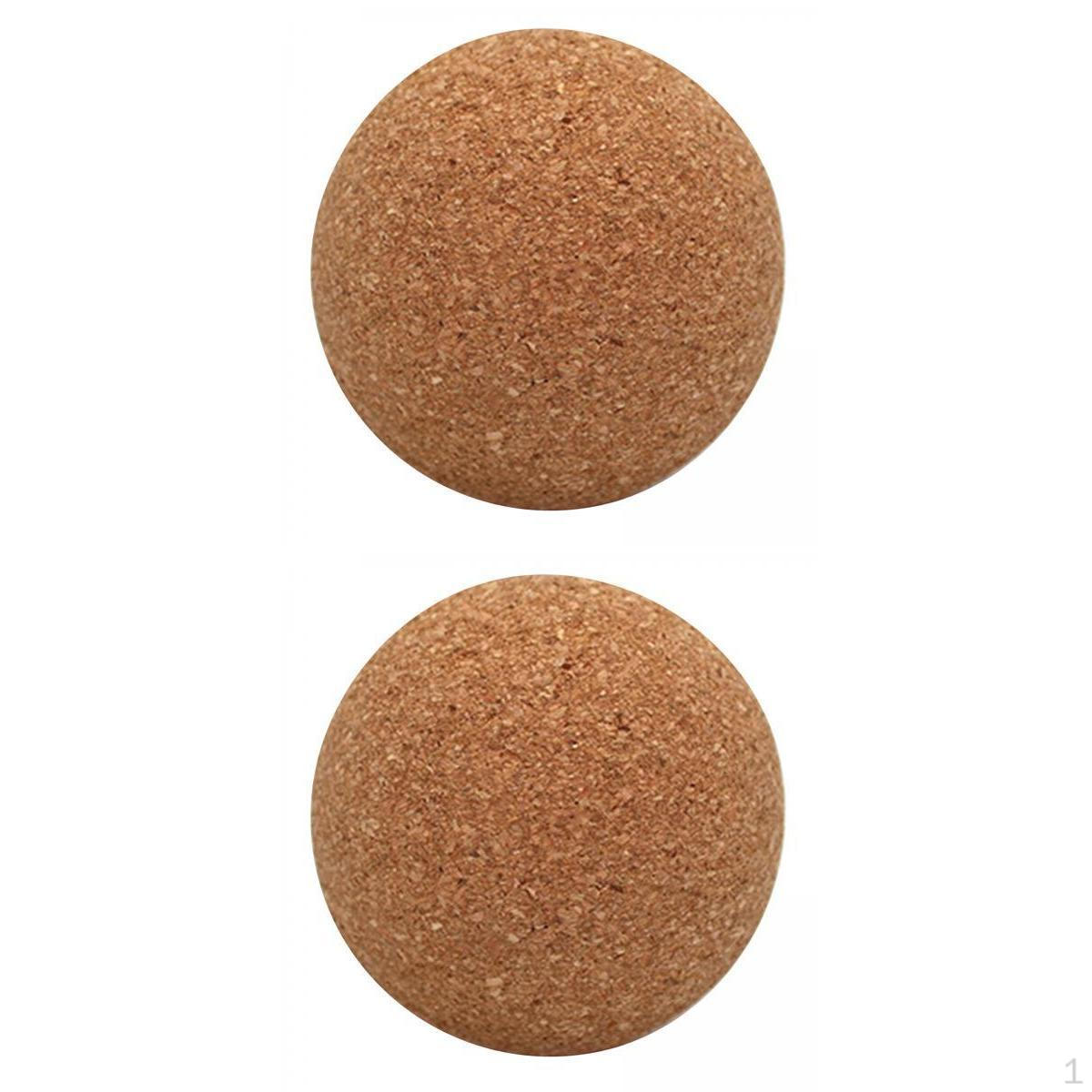 

2 шт. Корковий масажний м яч Портативний для попереку для спортивних тренувань у спортзалі 5 см 8 см