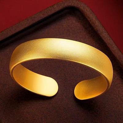 Bracciale rigido aperto largo placcato oro: Gioielli da Donna Lussuosi, di Alta Gamma, con Design Antico per Matrimoni