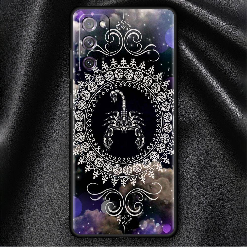 Case For Samsung Galaxy S20 FE S22 Ultra S21 Plus Luxury Soft Phone Case S10 S9 S8 S10e S7 Funda Mandala 12 Constellations Shell