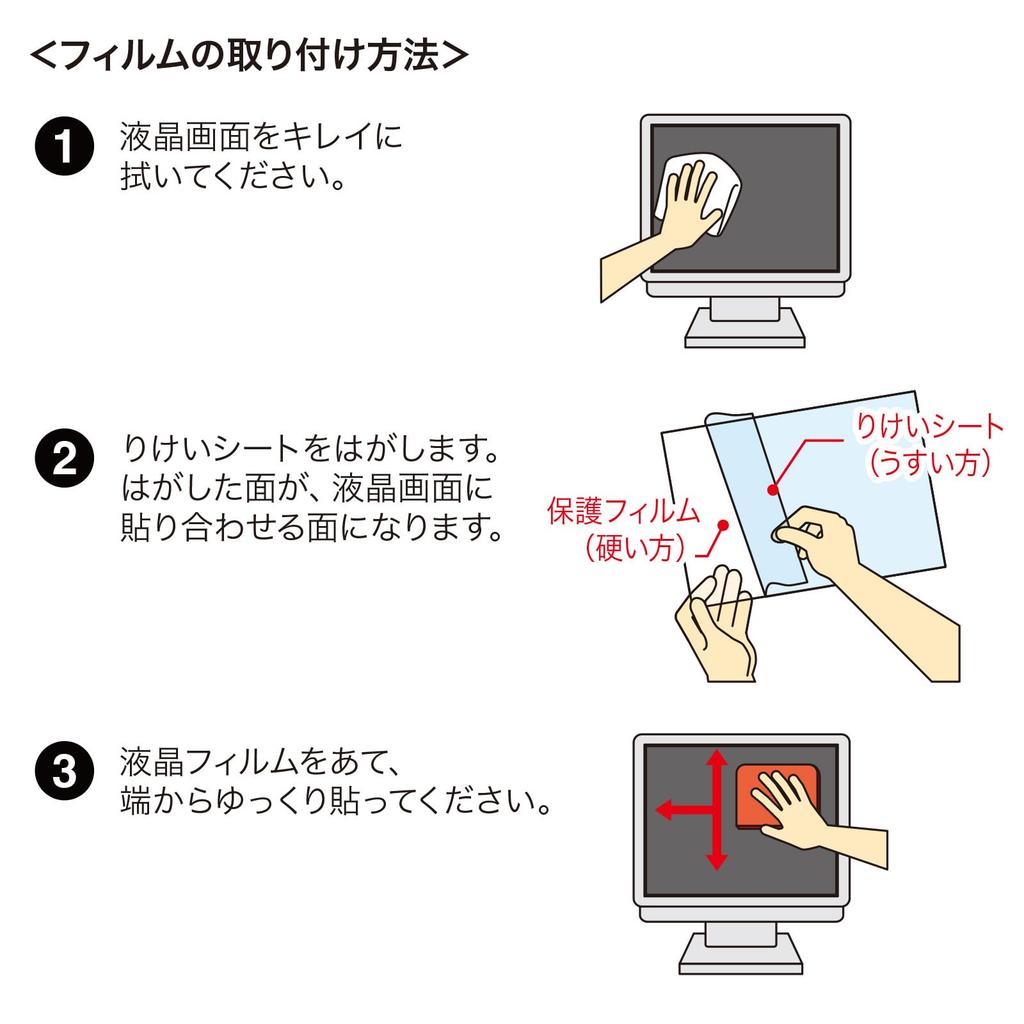 Sanwa Supply 13.3-inch Widescreen (16:10) LCD Protective Anti-Reflection Film LCD-133W3