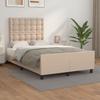 Bed Frame with Headboard Cappuccino Brown 120 x 200 cm Faux Leather