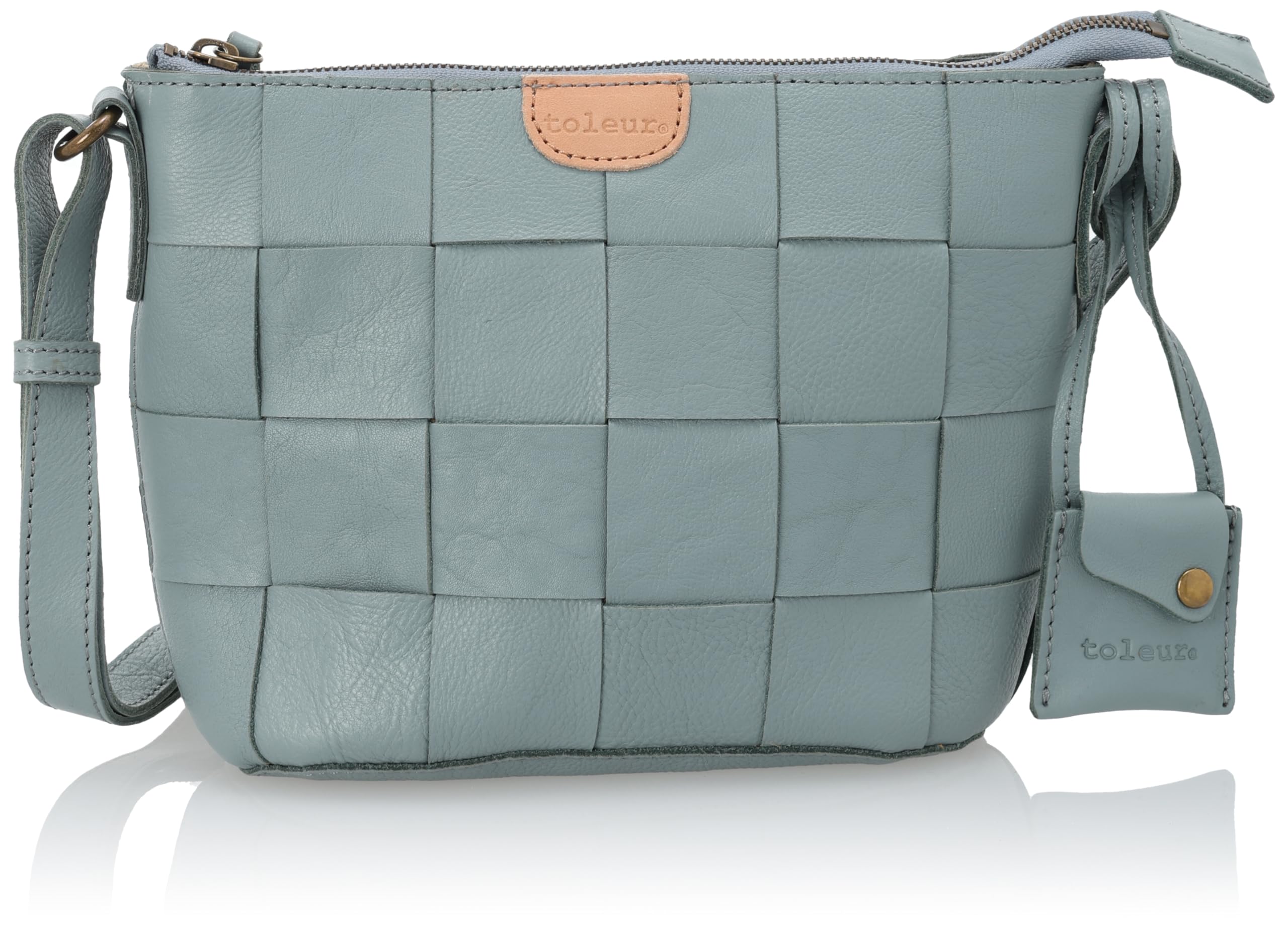 

Shoulder Cow Leather Thick Mesh Shoulder BGY [Tora] Women s 11871-BGY (Blue Gray)