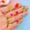 20Pcs New Cute Mini Colorful Little Goldfish Series Flat Back Ornament Jewelry Bows Accessories