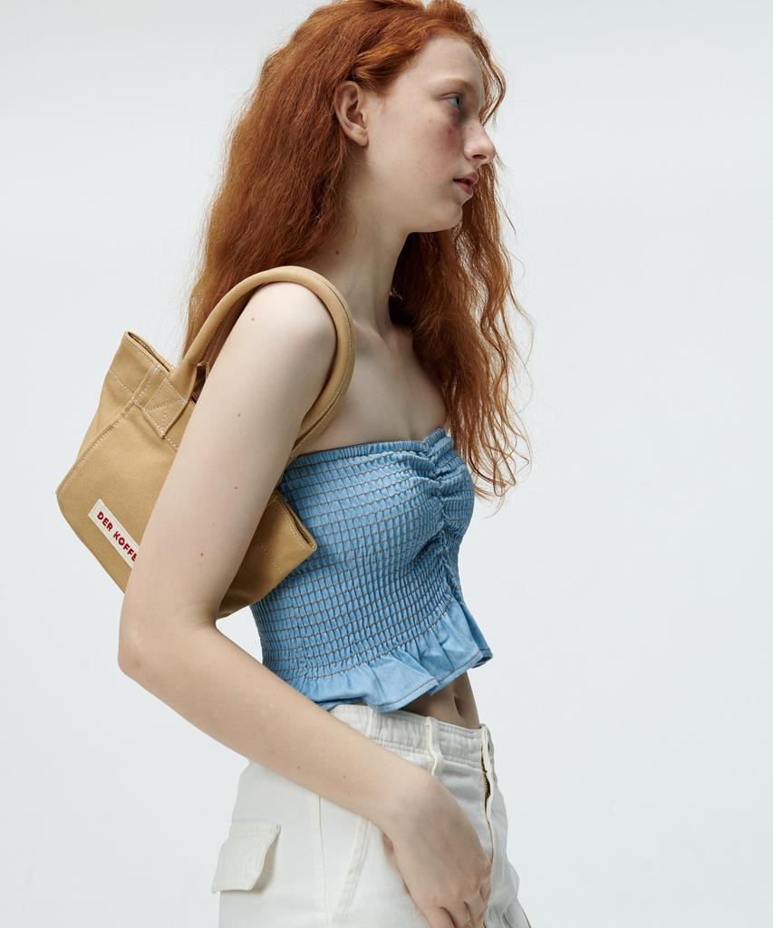 Der Koffer Shopper Canvas Mini [Sand]