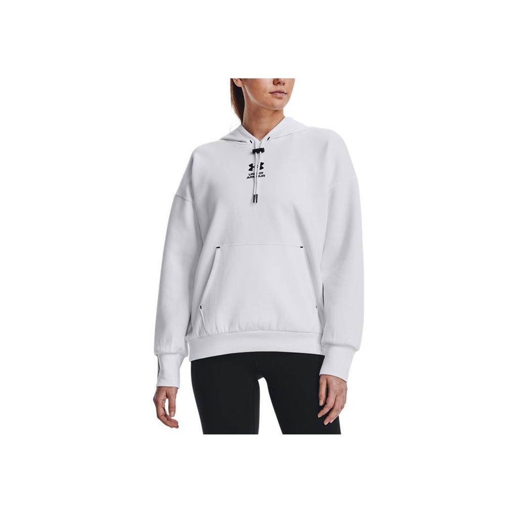 Under Armour Summit Logo Pullover Hoodie Women Hoodies White 1374466-100