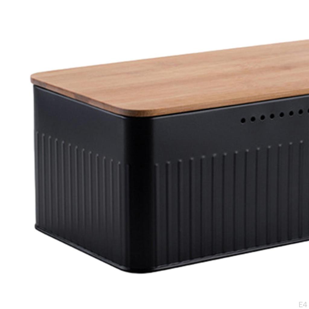 Metal Bread Box Bin Large for Kitchen Countertop