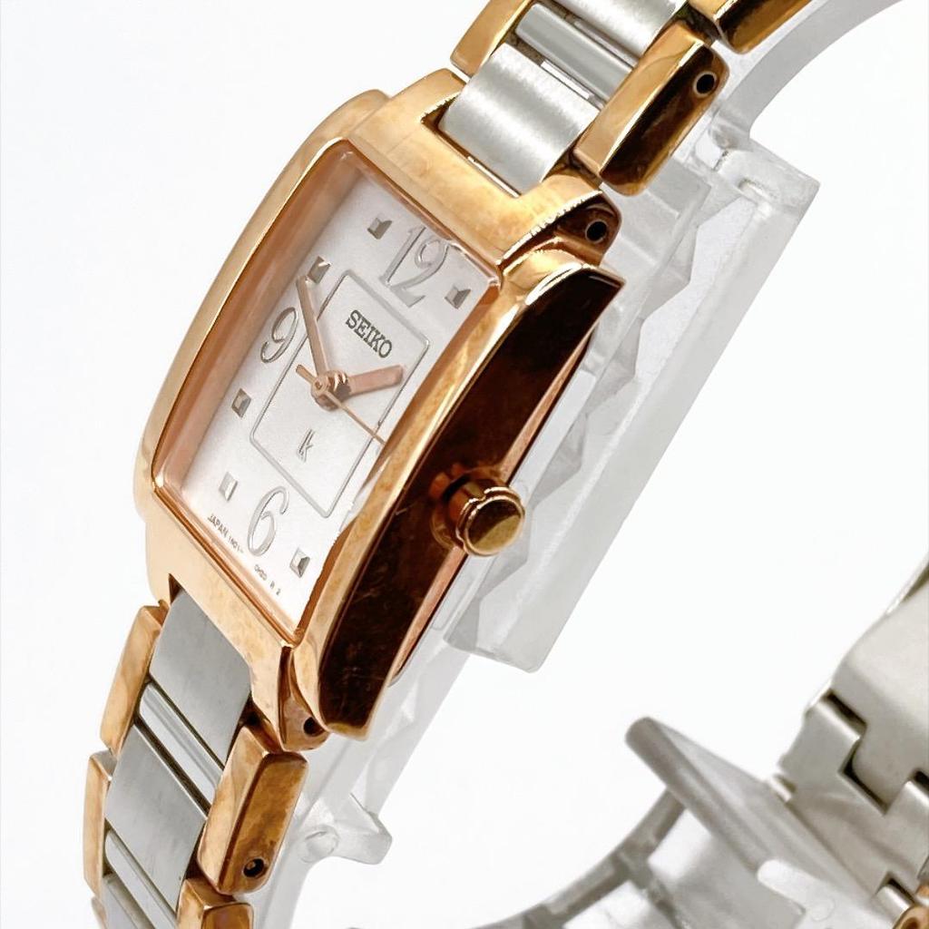 Used SEIKO LUKIA Women's Watch Quartz Pink Gold With Box 444