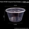 Disposable Round Plastic Food Containers with Lids
