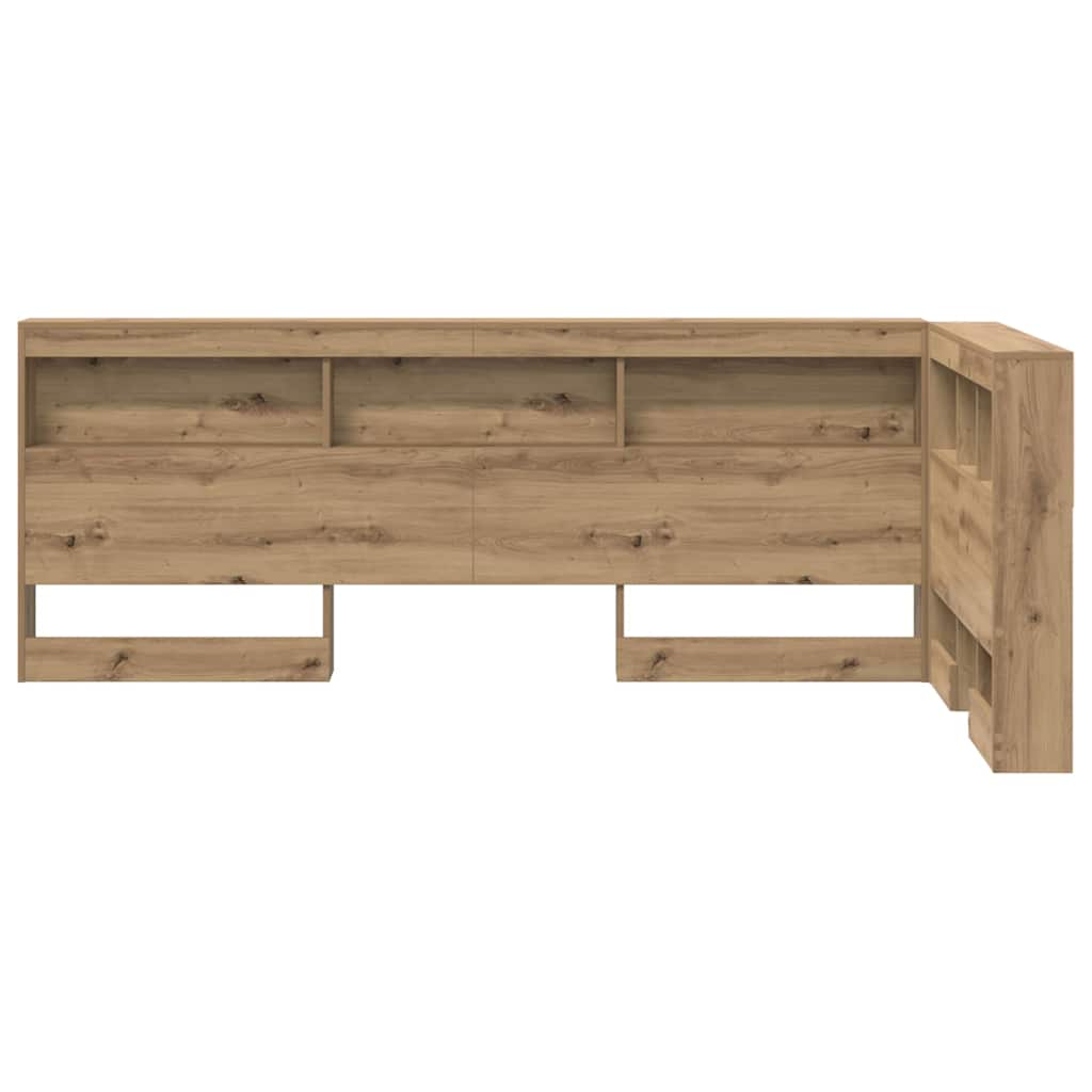 Storage Headboard Artisan Oak 90 cm Wood Based Material