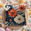 Large Flowers Painting Cushion Cover DoubleSided Printed Organic Linen Pillow Cover Decorative for Sofa Home
