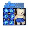 Romantic Life Bear Flower Doll Valentine Rose Artificial Soap Day Gift 6Pcs Partyation