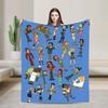 Totals Dramas Cartoon Blankets Fuzzy Awesome Soft Throw Blankets for Home Restaurant Winter