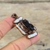 Schwarzer Turmalin Rohanhänger Elektrogeformter Kupferanhänger Edelsteinschmuck Biwa-Perlenanhänger Handgefertigter elektrogeformter Schmuck Hochzeitsgeschenk
