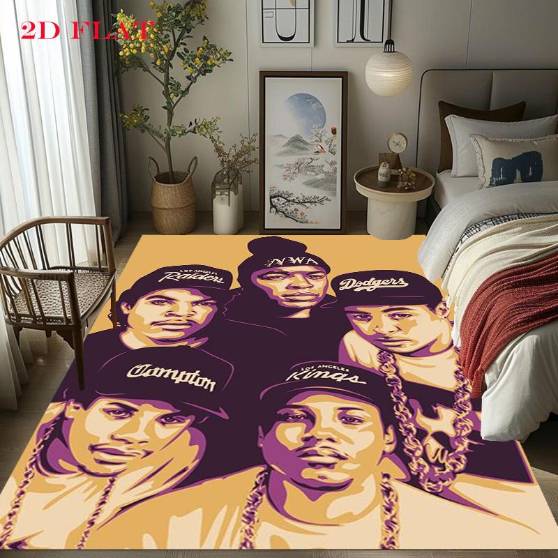 Ice Cube Hip Hop Graphic Art Carpet Doormat Floor Mats Office Chair Cushion Protective Pad Art