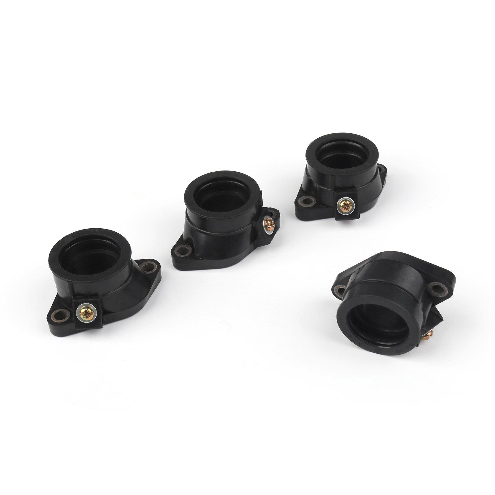 

Artudatech Motorcycle Yamaha FZR250 FZR250R 1989-1994 Carburetor Intake Manifold Set of 4 чёрный