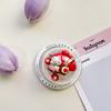 Mobile Phone Airbag Bracket Pasted Round Rocking Music Strawberry Kt Cat Women'S Cute Magnetic Desktop Support Rack Ring