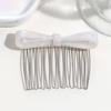 Classic Acetate Bow Metal Combs Hair Clip for Women Girls Bangs Collection Upside-down Hairpin Hair Accessories Styling Tool