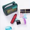 Zipper Transparent Cosmetic Bag Large Capacity Toiletry Storage Bag Casual Mesh Makeup Bag  Travel