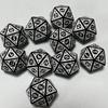 10 pezzi/lotto Dadi Poliedrici 20 Facce Set di Dadi Digitali Vintage D4 D6 D8 D10 D12 D% D20 per TRPG Intrattenimento Festa Gioco da Tavolo Dadi