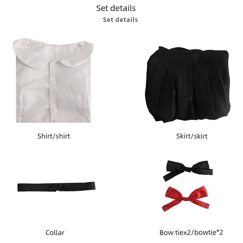 Dongshan Xiaohong Cosplay Costume Japanese Style Blue and Black Cosplay Uniform Chainsaw Man Cosplay Outfit Dongshan Xiaohong Black Suit XS