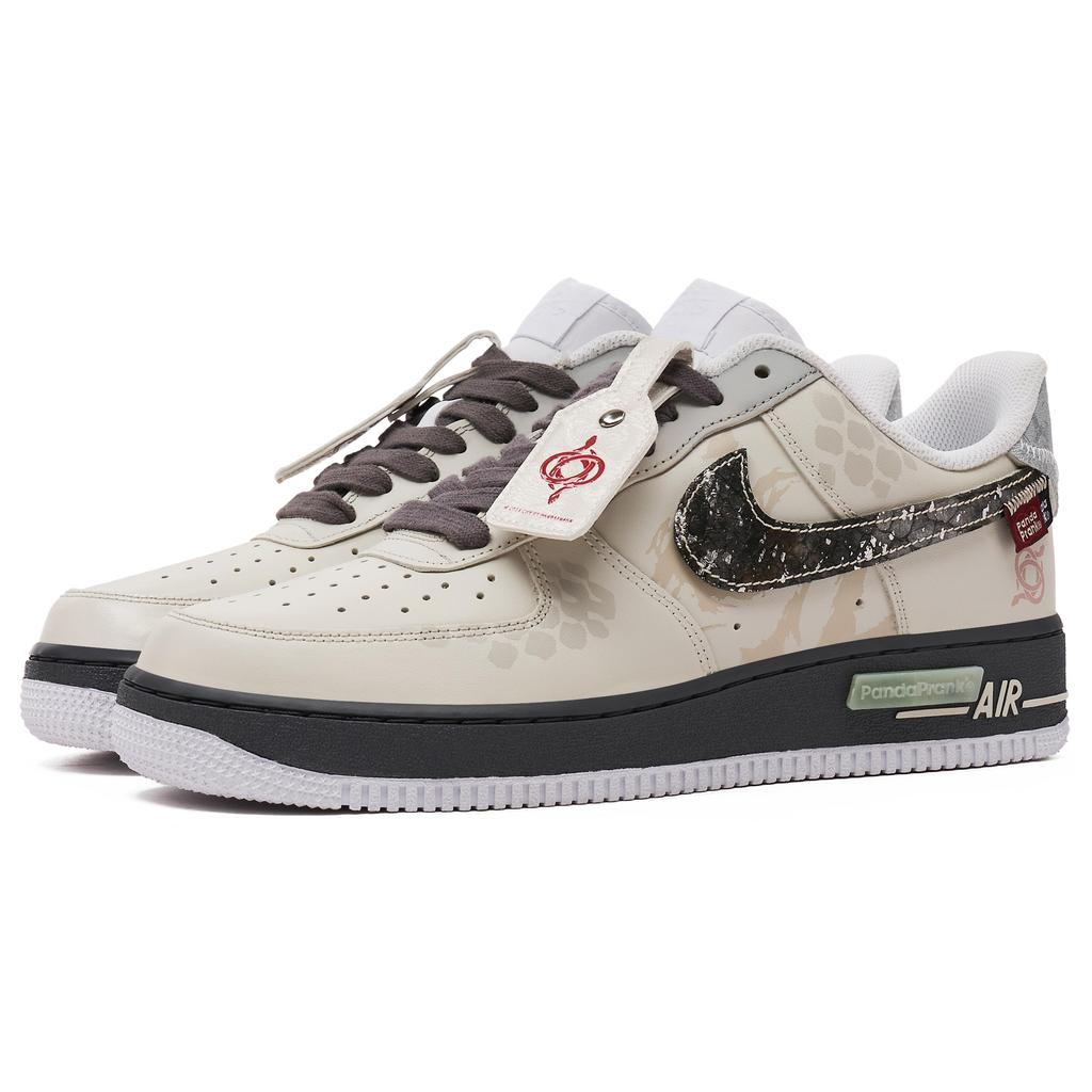 Nike Air Force 1 Slip Resistant Abrasion Resistant Low Top Skateboard Shoes Men's Beige Brown CW2288-111(TeamH-S-BOX)