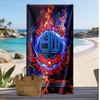 Bolton Wanderers FC Personalized Printed Beach Towel Soccer Logo Support Custom Name Text Absorbent Towel For Sport Travel Special Gift