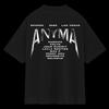 Anyma ADAM X T-Shirt Herren T-Shirts Rundhals Schweißabsorbierend Lässig Sportlich 100% Baumwolle Locker Unisex Tee Übergroß Grafik-T-Shirts