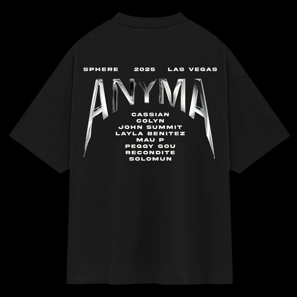 Anyma ADAM X T-Shirt Herren T-Shirts Rundhals Schweißabsorbierend Lässig Sportlich 100% Baumwolle Locker Unisex Tee Übergroß Grafik-T-Shirts