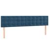 VidaXL LED Headboard Bedroom Furniture Double Bed Accessory Head of Bed Frame Interior Dark Blue 3122116