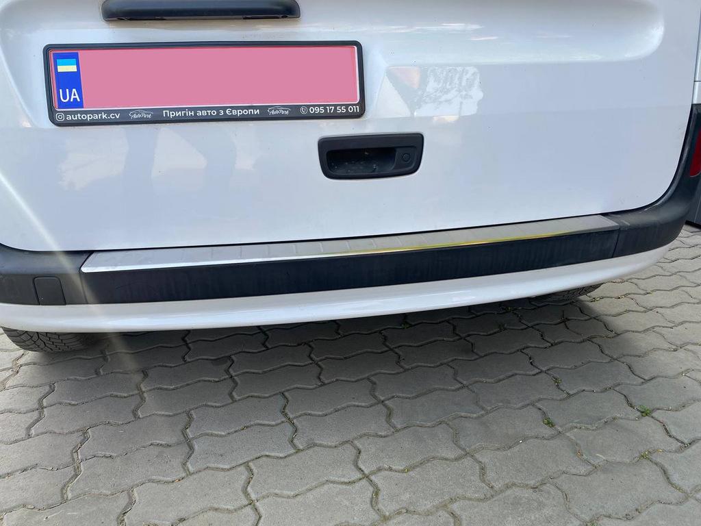 Накладка на задний бампер OmsaLine (2013-2025, нерж.) для Renault Kangoo