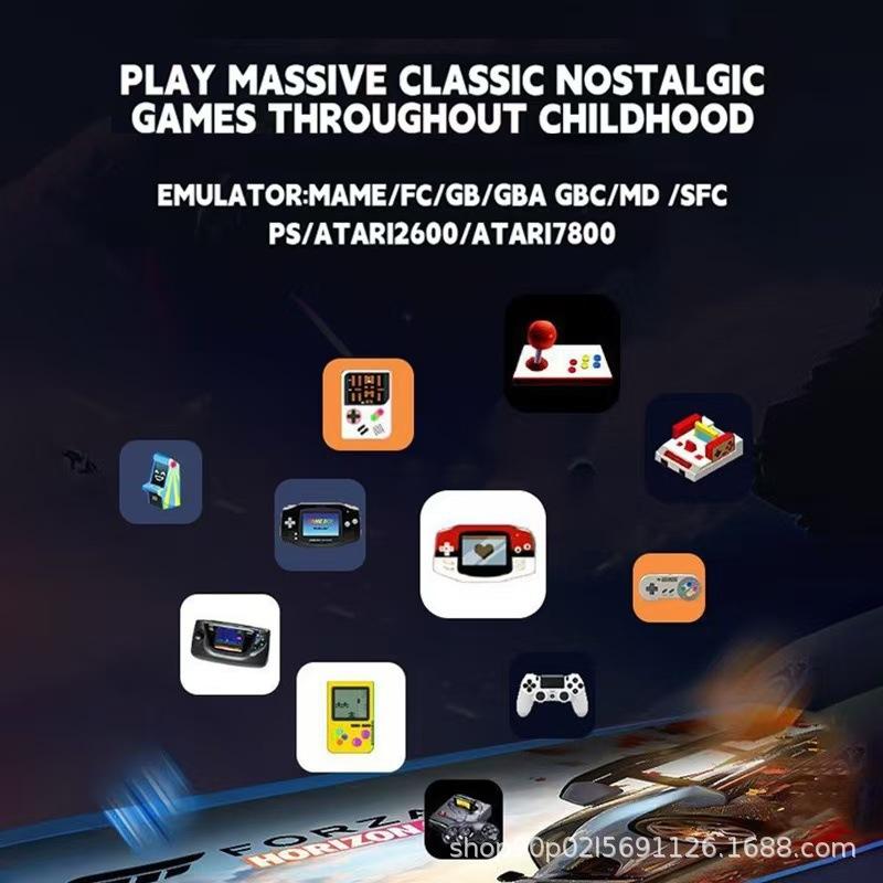 X2 Retro Game Stick 4K Video Game Console 40000+ Games,40+ Emulators,HD Output 2 Wireless Controllers,Plug and Play,TV/Computer