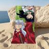 Classic Anime I-Inuyasha Towel For Beaches Yoga Studios Gyms Hot Springs Swimming Pools And Picnics