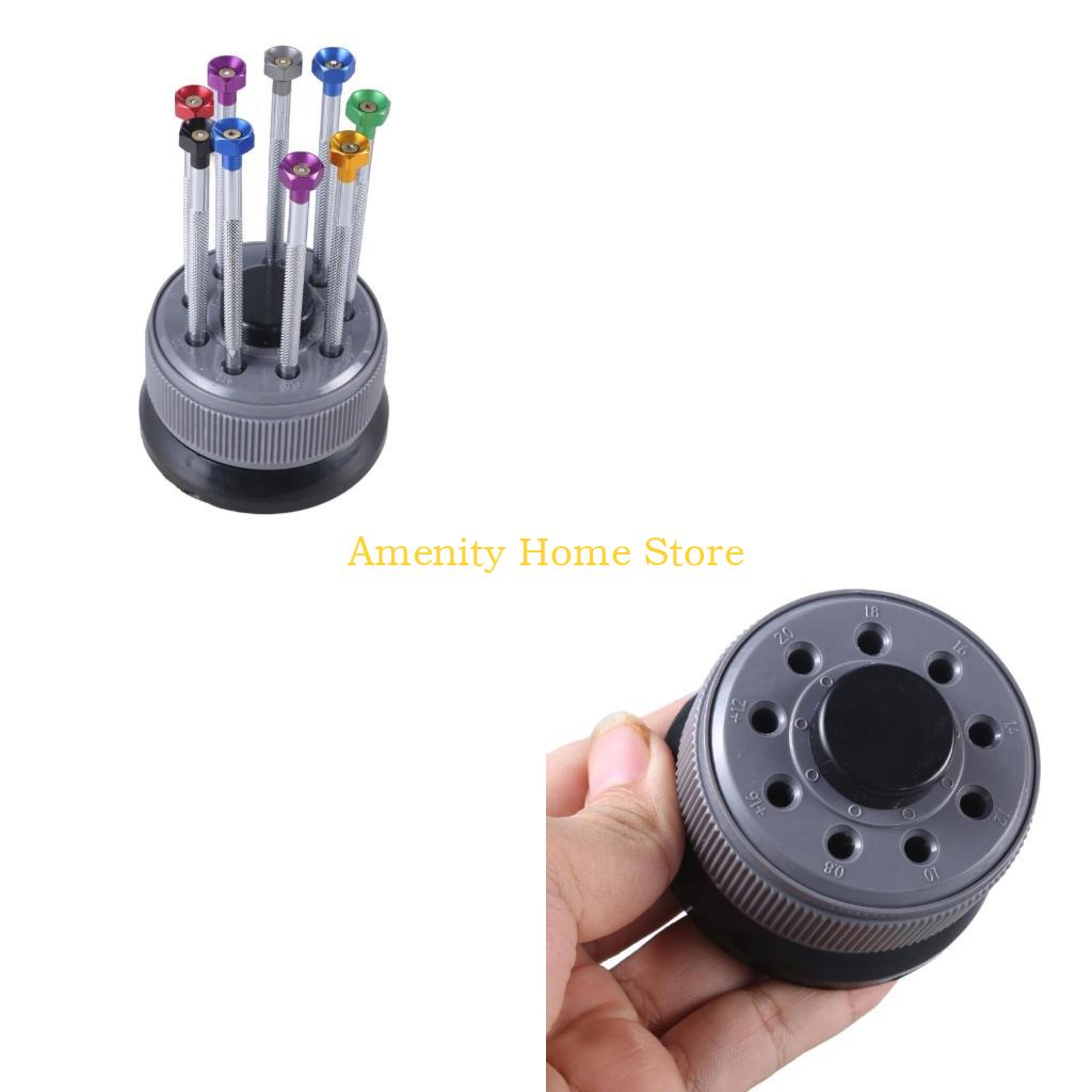 F26C Часы Очки Отвертка Инструмент для Ремонта С 9 Насадками Алюминиевый Сплав CN