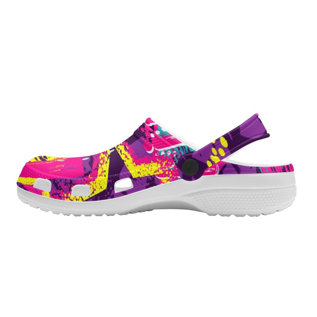 Printed Garden Shoes EVA Clogs Women Men Lightweight Breathable Slip On Beach Pool Bathroom Home Summer Sandals Daily Sandals