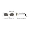 Tiffany & Co.. 3104D Markenlogo Metall Oval Sonnenbrille Damen Sonnenbrille Schwarz 0TF3104D-6216S4