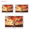 2D Plane One Vivid Scene of a Football Player's Action Used As the Background Fabric for the Banner
