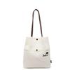 Casual versatile canvas bag women's new light commuter shoulder bag large capacity tote bag