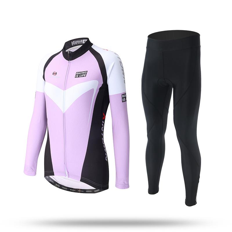 2026 Women's Long Sleeve Cycling Set Spring Bicycle Suit Quick Dry Outdoor Riding Gear