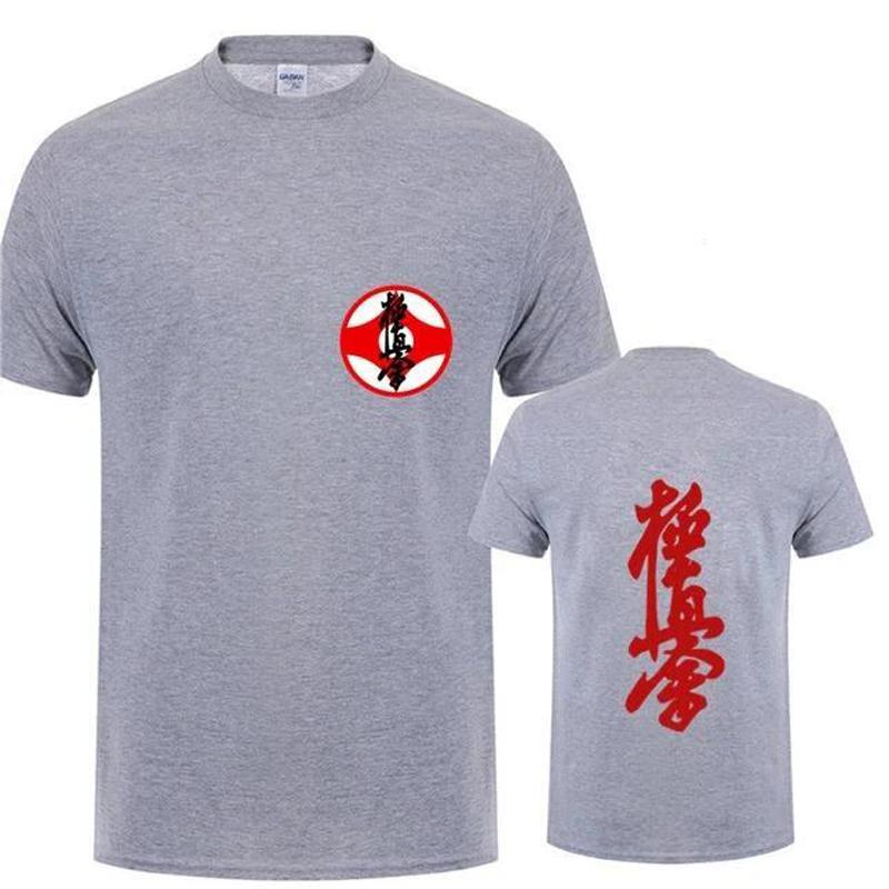 Masutatsu Oyama Karate Casual Clothes Kyokushin Karate T Shirt men Kyokushin logo Karate Kids T-Shirt Japan Kanji Symbol Apparel