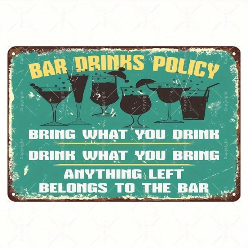 Vintage Metal Tin Sign Poster Retro Wall Art Home Decor Bar Cafe Family Living Room Decoration
