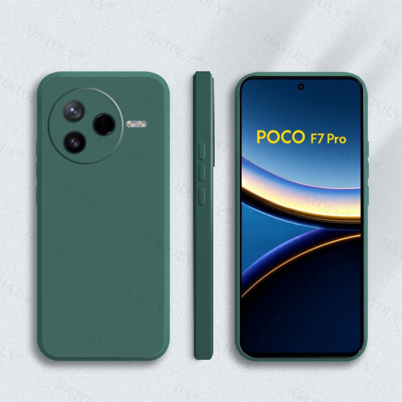 For Xiaomi Poco F7 Pro Case Cover For Poco F7 Pro Soft TPU Liquid Silicone Candy Color Back Case For Poco F7 Pro Case