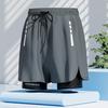 Pantaloni scurți de plajă cu uscare rapidă pentru bărbați, cu design cu strat dublu anti-frecare, pentru surfing, înot, sporturi pe plajă
