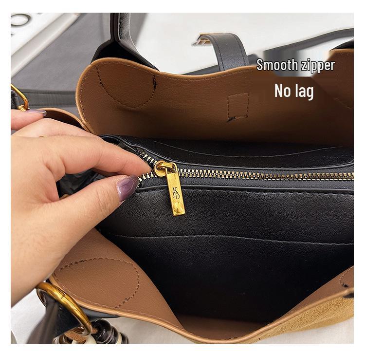 Korean-Style Women's Large Capacity Crossbody Tote Bag, Unique Design 2025